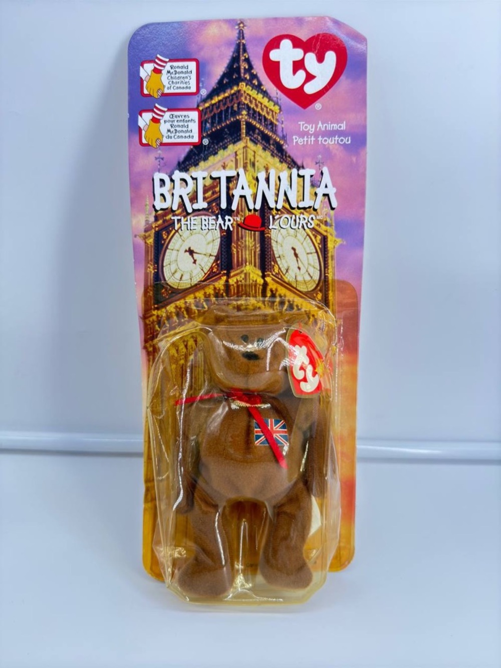TY Beanie Baby, McDonald’s Original 1999 Vintage “Britannia The Bear” New Sealed